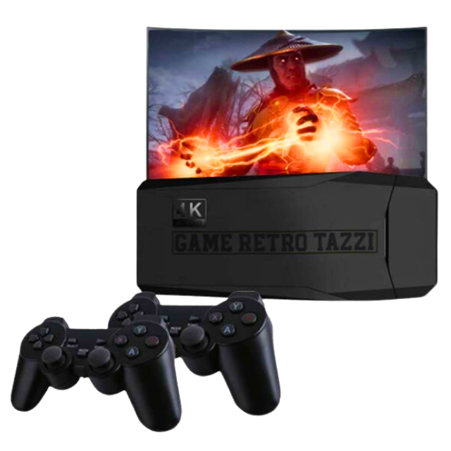 Video Game Retrô Tazzi ORIGINAL 10.000 Jogos 4K + 2 Controles de Brinde